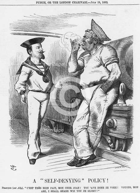 'A "Self-Denying" Policy!", 1882. Creator: Joseph Swain.
