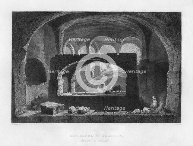 A sepulchre at Seleucia, Mesopotamia (Iraq/Iran), 1841.Artist: T Dixon