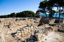 A Serapeum (Serapeion) in the Greek city of Emporion, Empuries, Spain, 2007. Creator: Samuel Magal