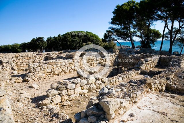 A Serapeum (Serapeion) in the Greek city of Emporion, Empuries, Spain, 2007. Creator: Samuel Magal.