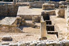 A Serapeum (Serapeion) in the Greek city of Emporion, Empuries, Spain, 2007. Creator: Samuel Magal