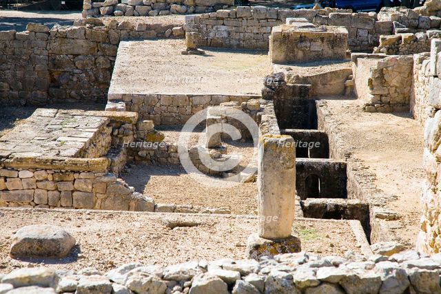 A Serapeum (Serapeion) in the Greek city of Emporion, Empuries, Spain, 2007. Creator: Samuel Magal.