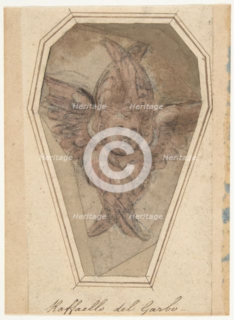 A Seraph (Cartoon for an Embroidery), 1466-1524. Creator: Raffaellino del Garbo.