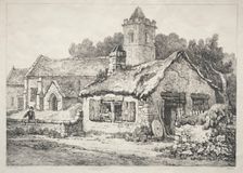A Series of Ancient Buildings and Rural Cottages in the North of England: Ayton, 1821. Creator: Samuel Prout (British, 1783-1852)