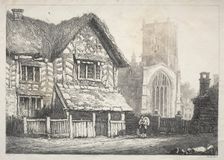A Series of Ancient Buildings and Rural Cottages in the North of England: Helmsley, 1821. Creator: Samuel Prout (British, 1783-1852)