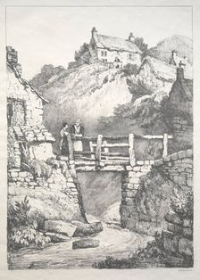 A Series of Ancient Buildings and Rural Cottages in the North of England: Runswick, 1821. Creator: Samuel Prout (British, 1783-1852)