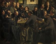 A Session of the Art Society Als Ik Kan 1886. Creator: Henri Luyten