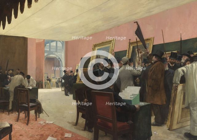 A Session of the Painting Jury, before 1885. Artist: Gervex, Henri (1852-1929)