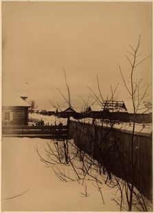 A Settlement in the Large Village of Korsakov in Winter, 1880-1899. Creator: Innokenty Ignatievich Pavlovsky