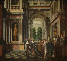 A Seven-Part Decorative Sequence: A Gallery, 1630-1632. Creator: Dirck van Delen