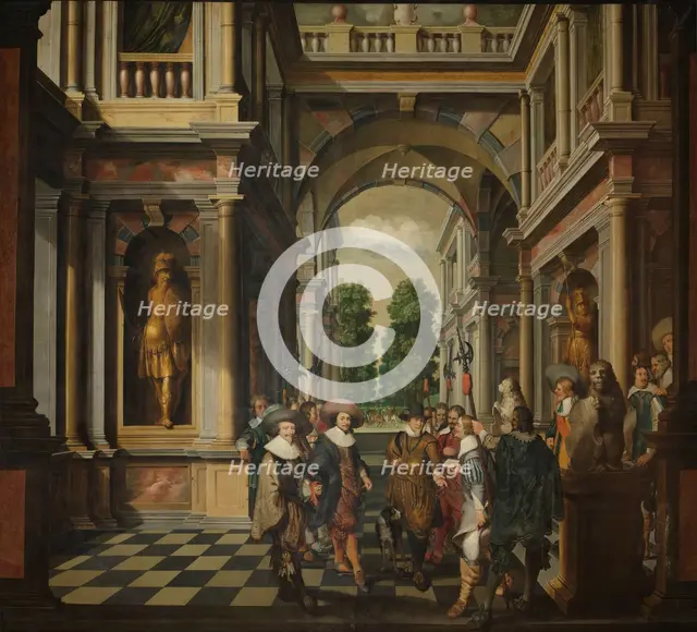 A Seven-Part Decorative Sequence: A Gallery, 1630-1632. Creator: Dirck van Delen.