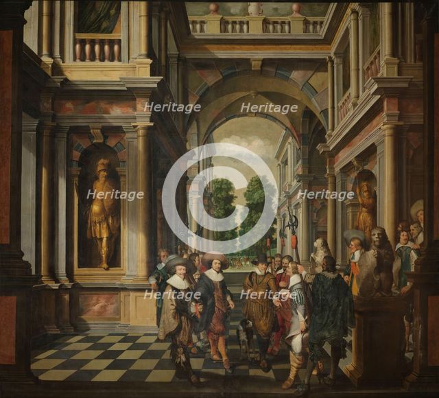 A Seven-Part Decorative Sequence: A Gallery, 1630-1632. Creator: Dirck van Delen.