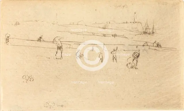 A Sketch at Dieppe. Creator: James Abbott McNeill Whistler.
