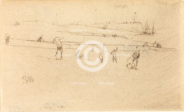 A Sketch at Dieppe. Creator: James Abbott McNeill Whistler.