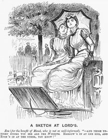 A Sketch at Lords 1881. Creator: Unknown
