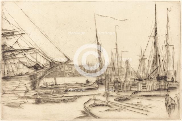 A Sketch from Billingsgate, 1878. Creator: James Abbott McNeill Whistler.