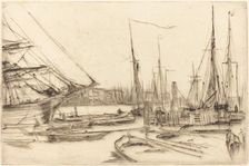 A Sketch from Billingsgate, 1878. Creator: James Abbott McNeill Whistler