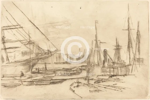 A Sketch from Billingsgate, 1878. Creator: James Abbott McNeill Whistler.