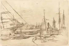 A Sketch from Billingsgate, 1878. Creator: James Abbott McNeill Whistler