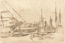A Sketch from Billingsgate, 1878. Creator: James Abbott McNeill Whistler