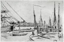 A sketch from Billingsgate, 19th century (1904).Artist: James Abbott McNeill Whistler