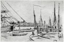 A sketch from Billingsgate, 19th century (1904).Artist: James Abbott McNeill Whistler