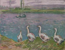 A Sketch in Pastels 19th century. Artists: Alfred Sisley, Ralph Nevill