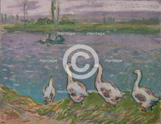 'A Sketch in Pastels', 19th century. Artists: Alfred Sisley, Ralph Nevill.