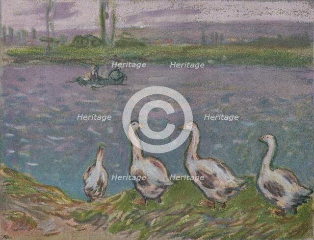 'A Sketch in Pastels', 19th century. Artists: Alfred Sisley, Ralph Nevill.