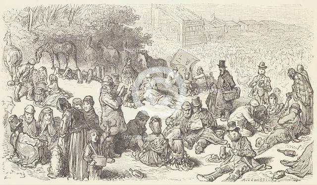 A Sketch on the Downs, 1872.  Creator: Aubuste Hilaire Levasseur.