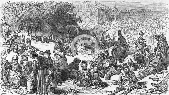 'A Sketch on the Downs', 1872.  Creator: Gustave Doré.