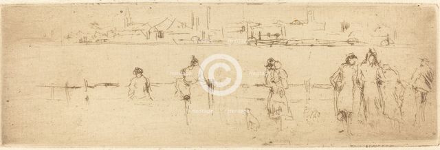 A Sketch on the Embankment. Creator: James Abbott McNeill Whistler.