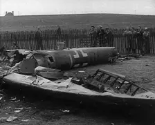 A Shot Down German Bomber, 1940. Creator: British Pathe Ltd