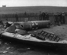 A Shot Down German Bomber, 1940. Creator: British Pathe Ltd