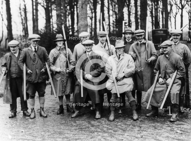 A shooting party. Artist: Unknown