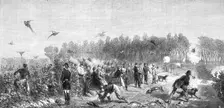 "A Shooting-Party at Compiègne", from a picture by M. Janet Lange, 1865. Creator: Mason Jackson