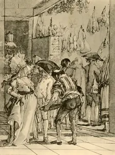 A Shop with smoked Wares 1791, (1928). Artist: Giovanni Domenico Tiepolo