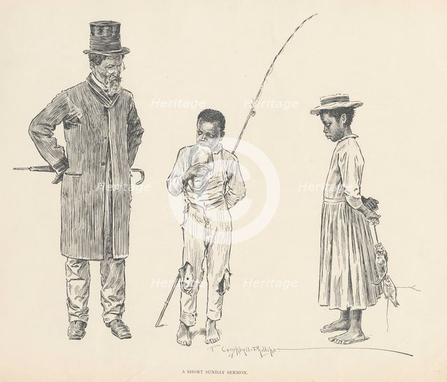 A short Sunday Sermon, 1899. Creator: Jay Campbell Phillips.