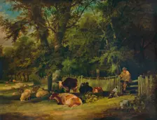 A Shady Corner 1840. Artist: William Shayer