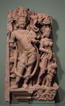 A Shaiva Guardian Figure from a River Goddess Relief, between c.850 and c.900. Creator: Unknown