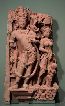 A Shaiva Guardian Figure from a River Goddess Relief, between c.850 and c.900. Creator: Unknown