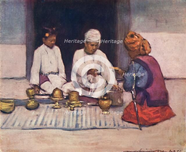 'A Shan Chief and his Wife', 1903. Artist: Mortimer L Menpes.