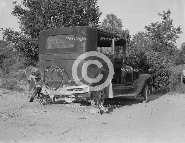 A sharecropper's car near Hartwell, Georgia, 1937. Creator: Dorothea Lange.