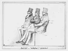 A Sharp between Two Flats, Gloucester-Wellington-Cumberland 1833. Creator: John Doyle