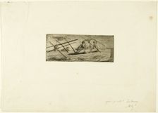 A Sheep Grazing, 1849. Creator: Jean Francois Millet