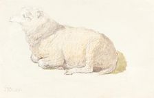 A Sheep Resting, c. 1800/1810. Creator: James Ward