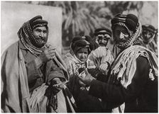 A sheikh enjoying the famous Arab coffee Iraq, 1925. Artist: A Kerim