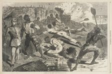 A Shell in the Rebel Trenches, 1863. Creator: Unknown