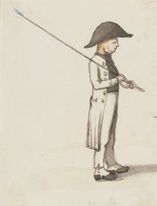 A shepherd with a triangular hat, c1840s. Creator: Jakob Dielmann
