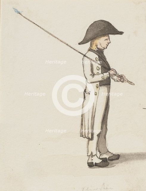 A shepherd with a triangular hat, c1840s. Creator: Jakob Dielmann.